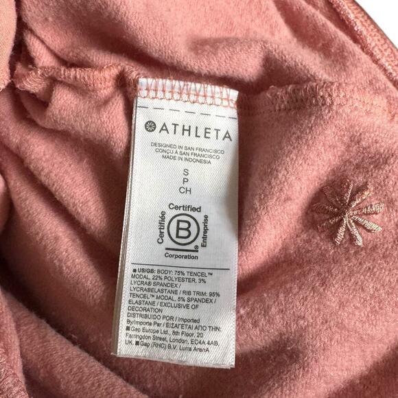 Athlete Pink Heather Apollo Crewneck Sweatshirt Size S - Picture 10 of 13